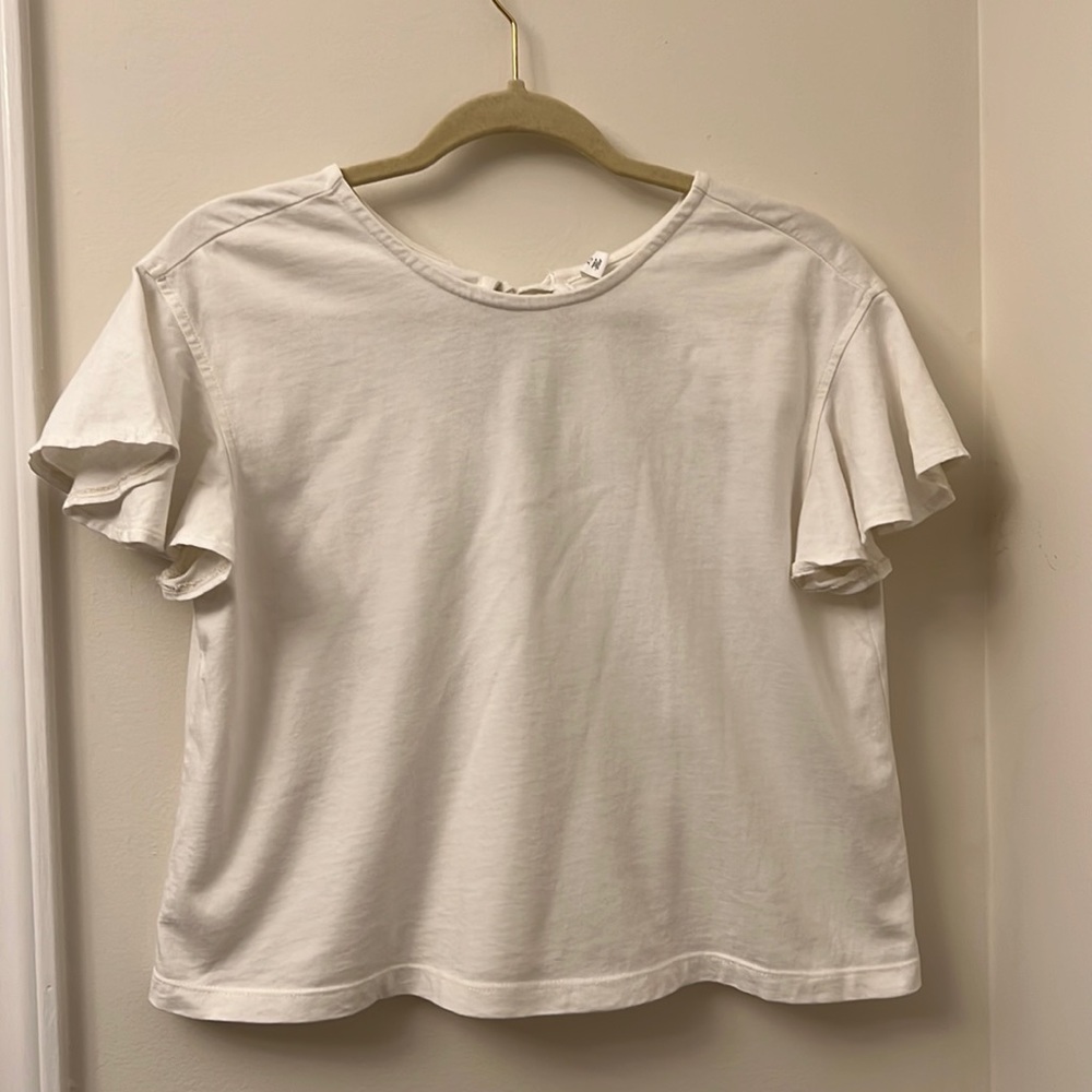 Nordstrom BP Ruffle Sleeve Boxy Tee